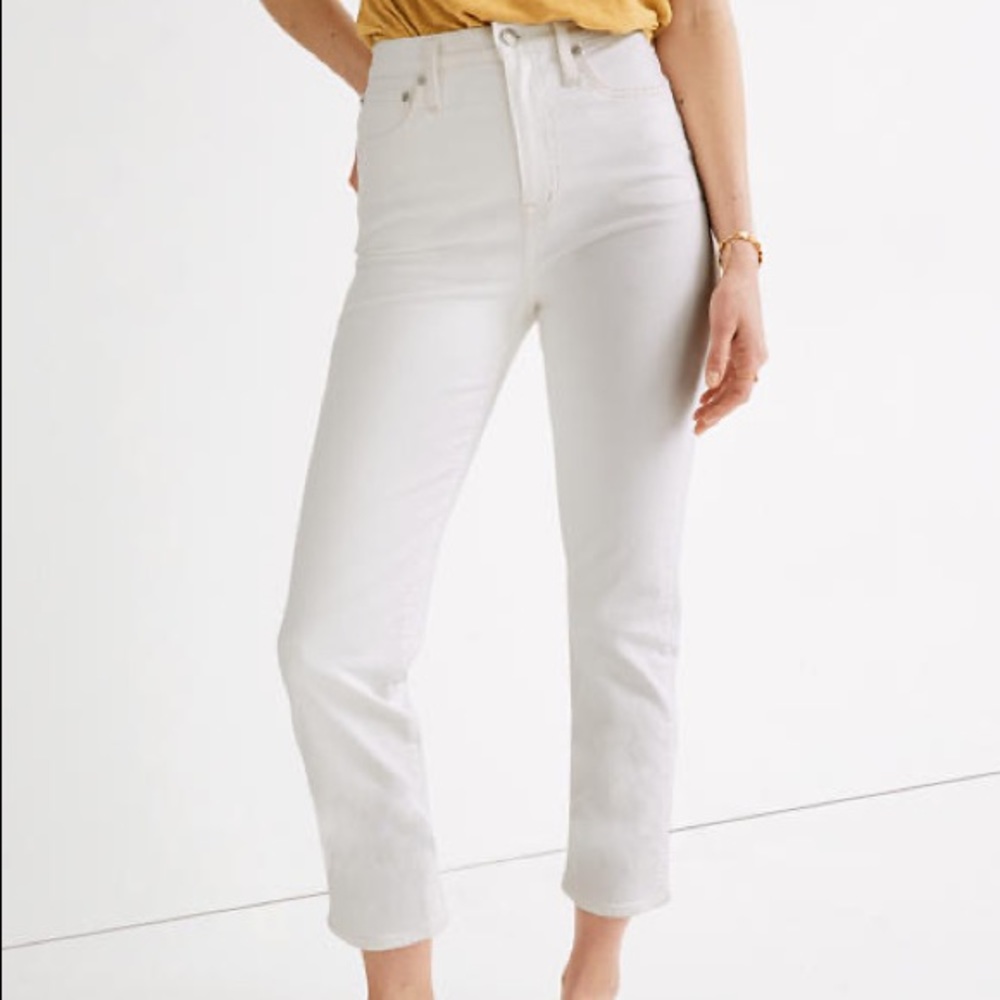 Madewell Classic Straight leg jeans Tile White 26
